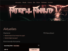 Tablet Screenshot of fateful-finality.de